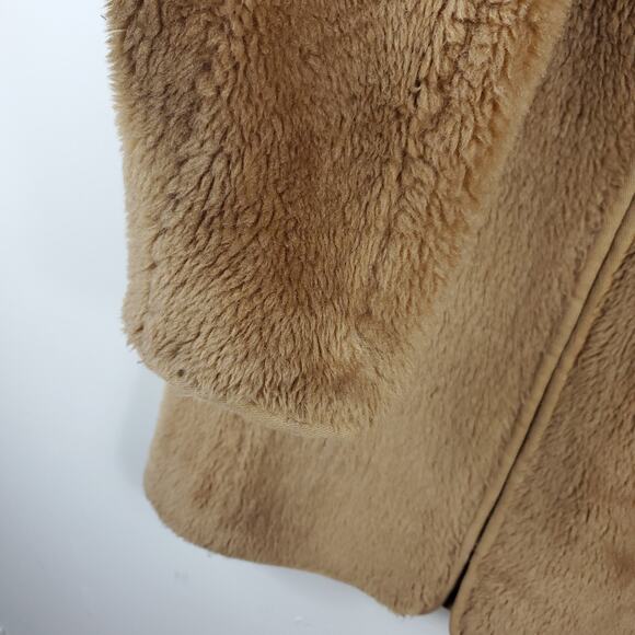 J. Crew Zip-up plush fleece coat in Camel Size S - Picture 5 of 12